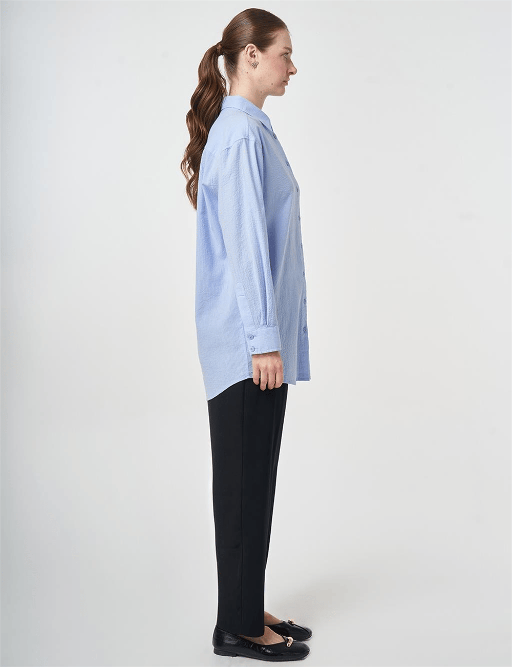 Kayra KA-B26-21121 Kadın Düz Tunik