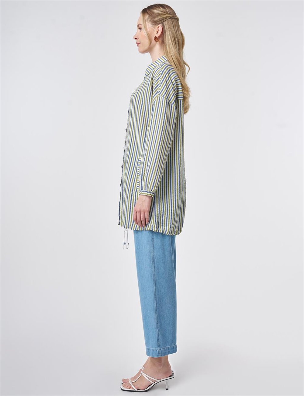 Kayra KY-B26-71018 Kadın Çizgili Bluz
