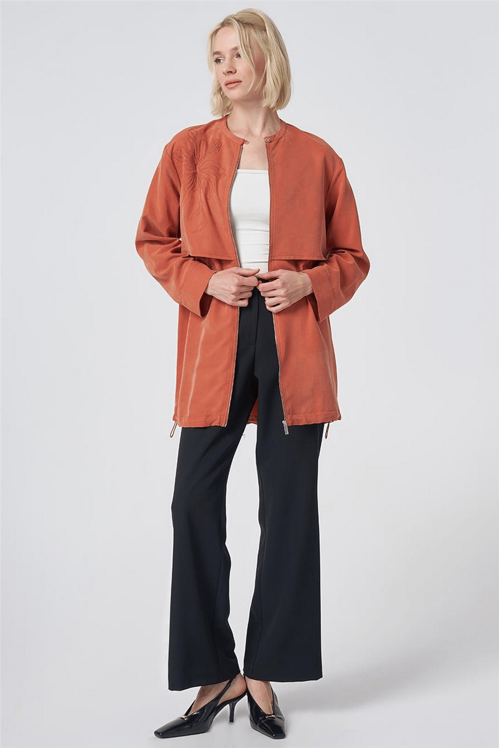 Kayra KY-B26-81034 Kadın İşlemeli Tunik