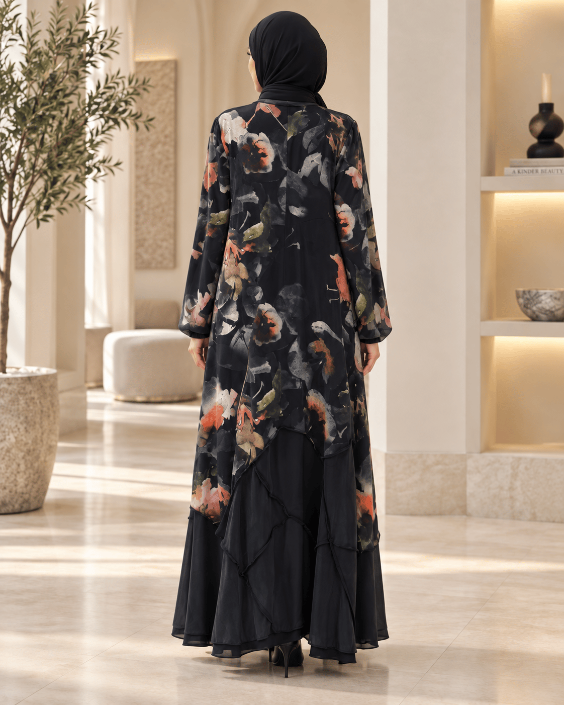 Misswhence 39802 Kadın Çiçekli Elbise