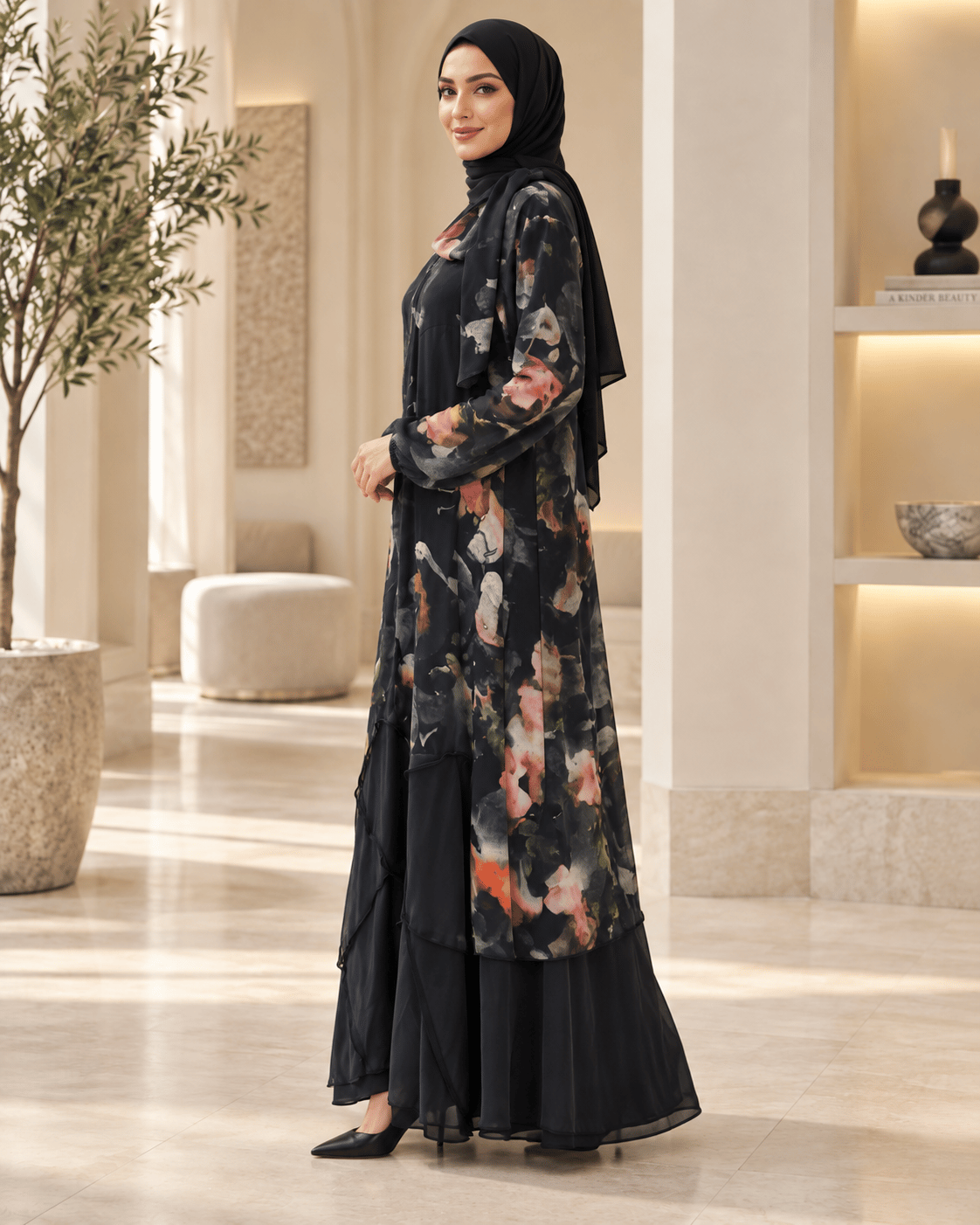 Misswhence 39802 Kadın Çiçekli Elbise