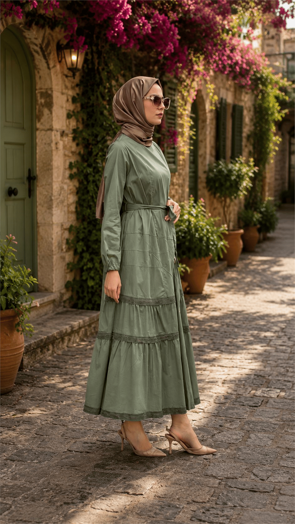 Misswhence 39807  Kadın Çiçekli Elbise