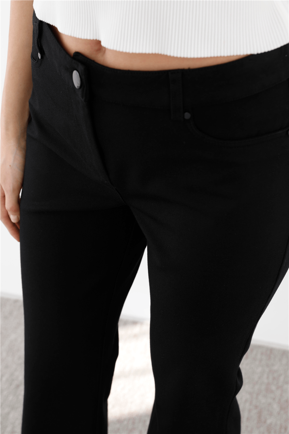 Sentez SZ-5531 Kanvas İspanyol Paça Pantolon