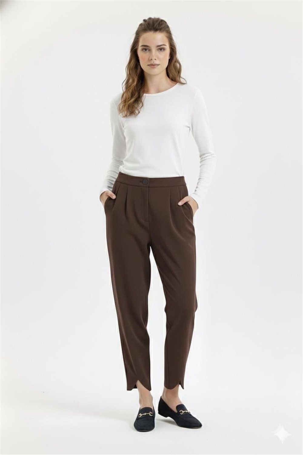 Sentez SZ-5591 Kadın Bellis V Paça Pantolon