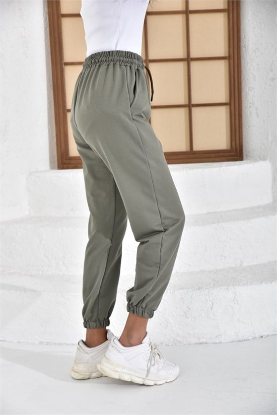 İKİ İPLİK BELİ LASTİKLİ OVERSİZE LASTİKLİ PAÇA EŞOFMAN ALTI231