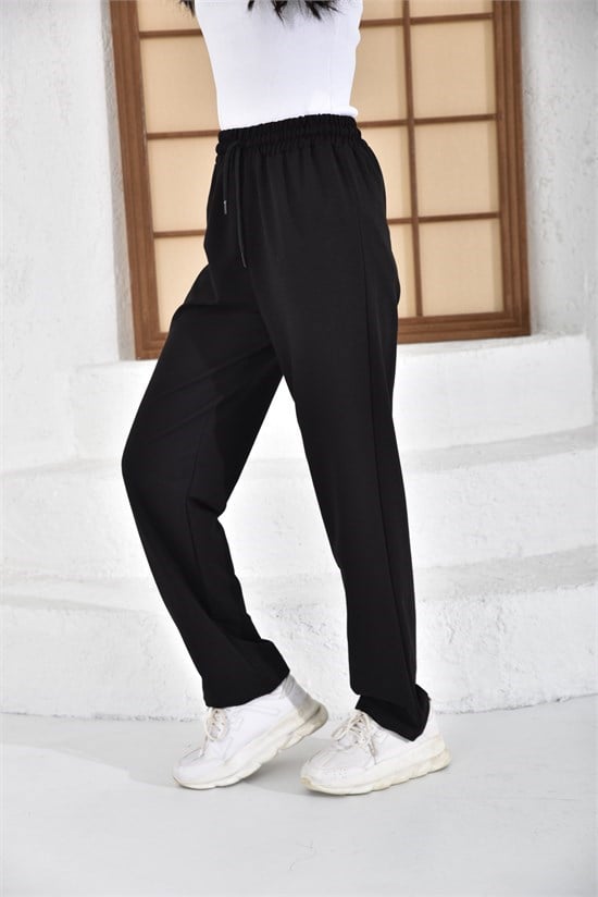 İKİ İPLİK BELİ LASTİKLİ OVERSİZE DÜZ PAÇA EŞOFMAN ALTI232