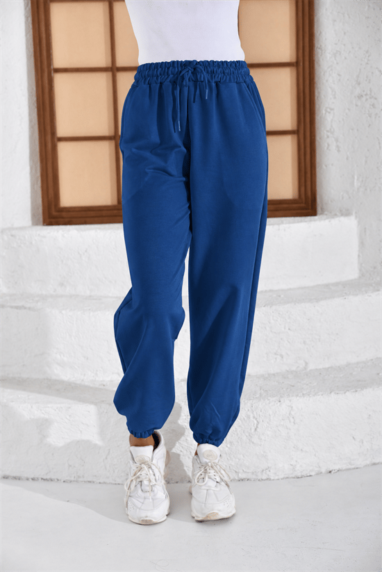İKİ İPLİK BELİ LASTİKLİ OVERSİZE LASTİKLİ PAÇA EŞOFMAN ALTI231