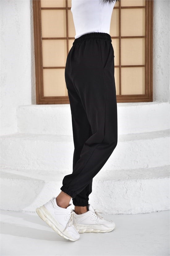 İKİ İPLİK BELİ LASTİKLİ OVERSİZE LASTİKLİ PAÇA EŞOFMAN ALTI231