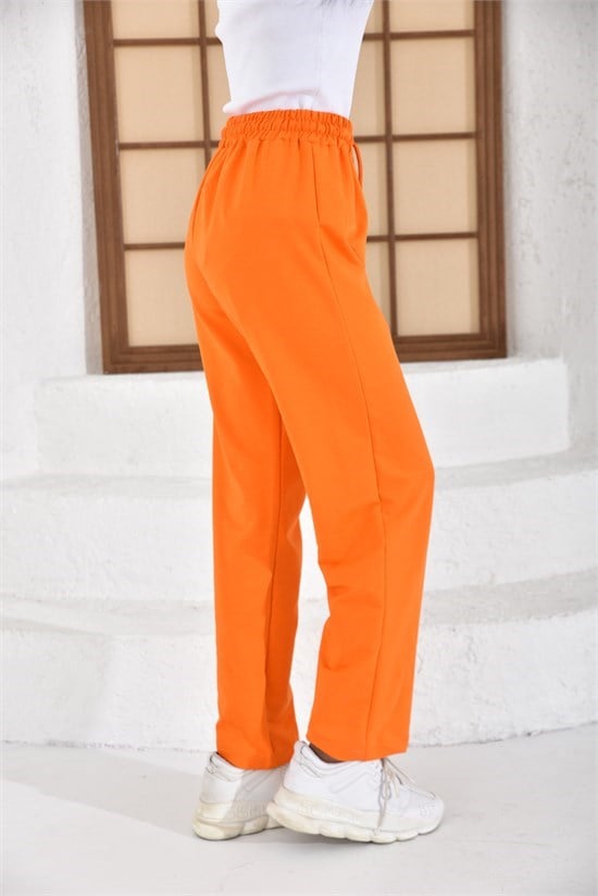 İKİ İPLİK BELİ LASTİKLİ OVERSİZE DÜZ PAÇA EŞOFMAN ALTI232