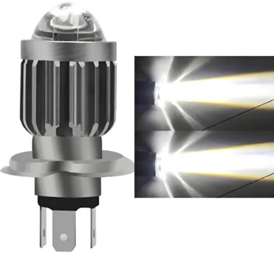 Golf MK2 1984-1992 H4 LED Far Ampulü Beyaz Işık Canbus Mini Lensli 2'li Set
