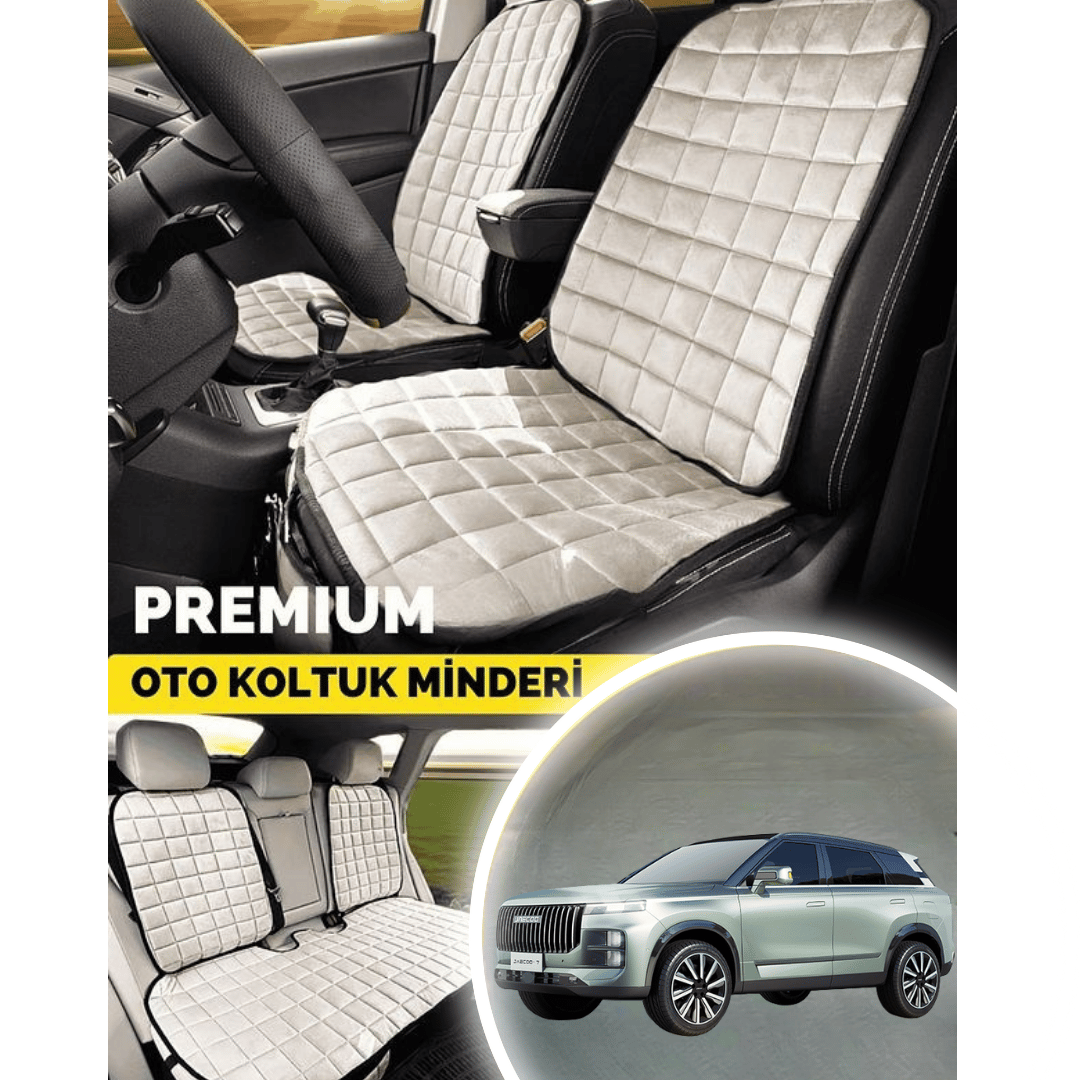 Jae Coo 7 Koltuk Minderi Ortopedik Cepli Araç  ve Kılıf Seti – Tam Uyumlu, Bej Renk, Konforlu Tasarım