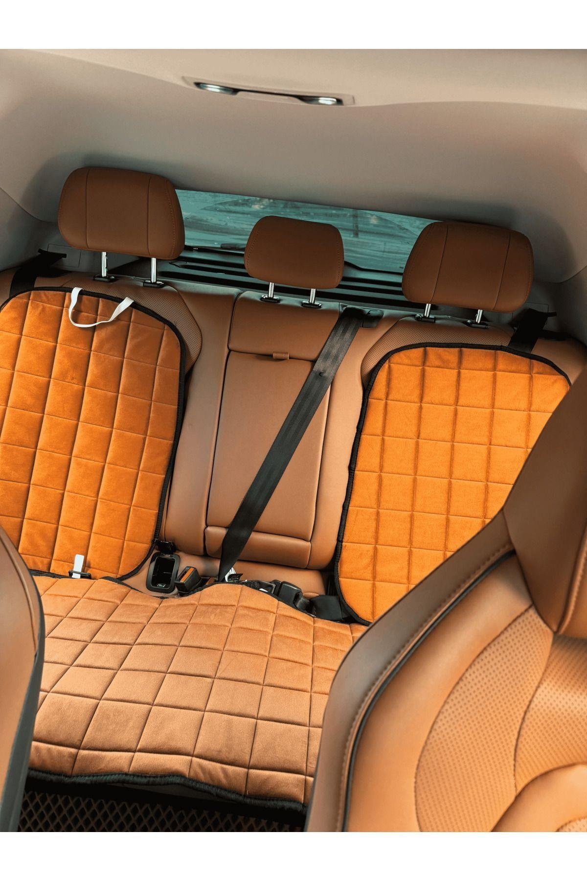 Symbol 2 Koltuk Minder Ortopedik Cepli Araç ve Kılıf Seti–Tam Uyumlu,Taba Renk,Konforlu Tasarım