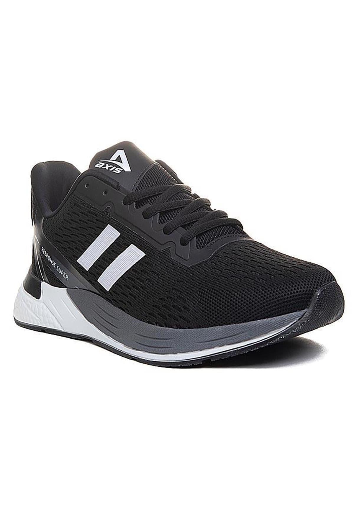 Celira Axs Siyah Beyaz Triko Erkek Sneaker Spor Ayakkabı