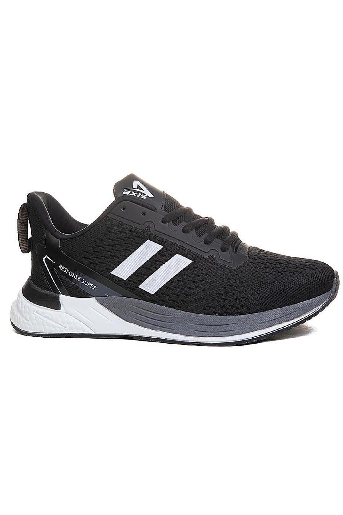 Celira Axs Siyah Beyaz Triko Erkek Sneaker Spor Ayakkabı