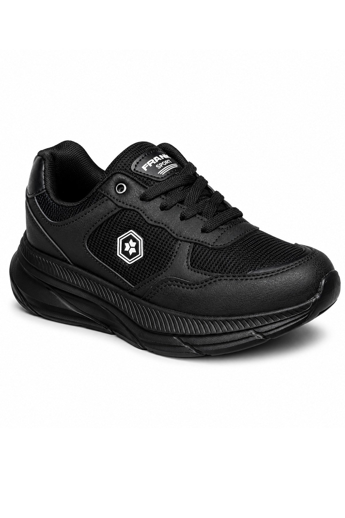 Celira Tmp Siyah File Cilt Kadın Sneakers Spor Aykkabı