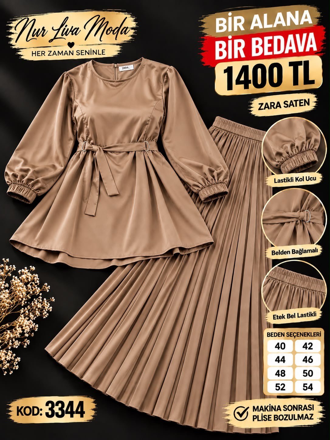 1 ALANA 1 BEDAVA 1400 TL KARGO BEDAVA ETEKLİ TAKIM SÜTLÜ KAHVE 