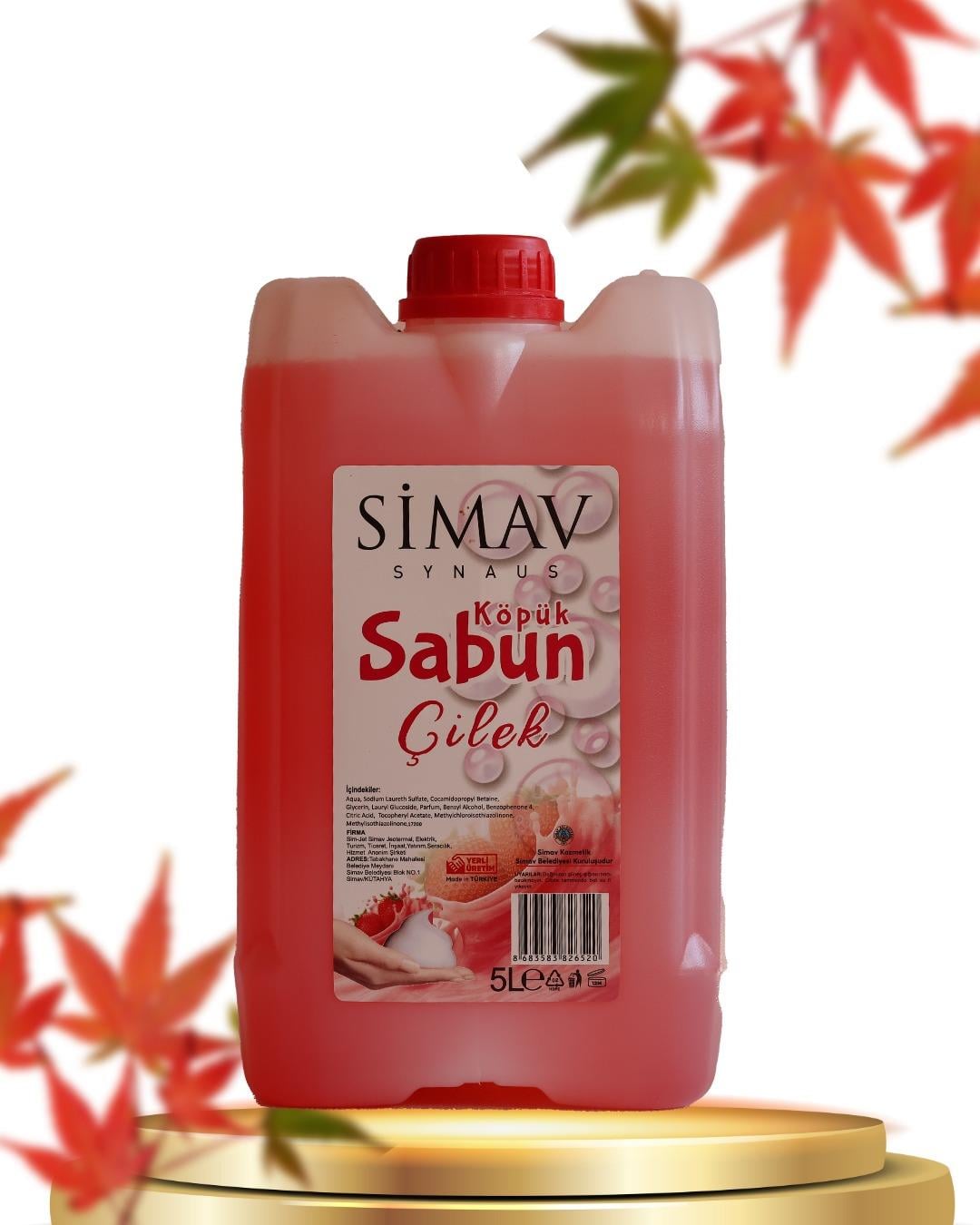 Çilek Köpük Sabun - 5 Lt