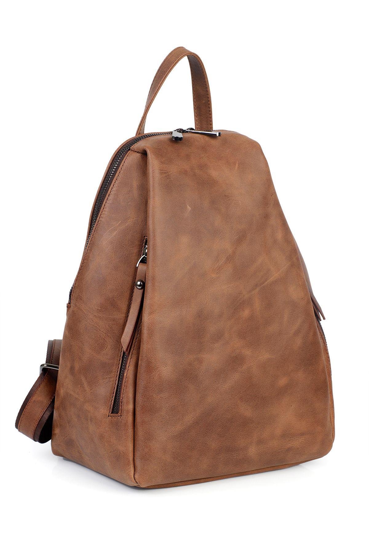 Hakiki Deri Kadın Omuz Çantası YC042043DCR