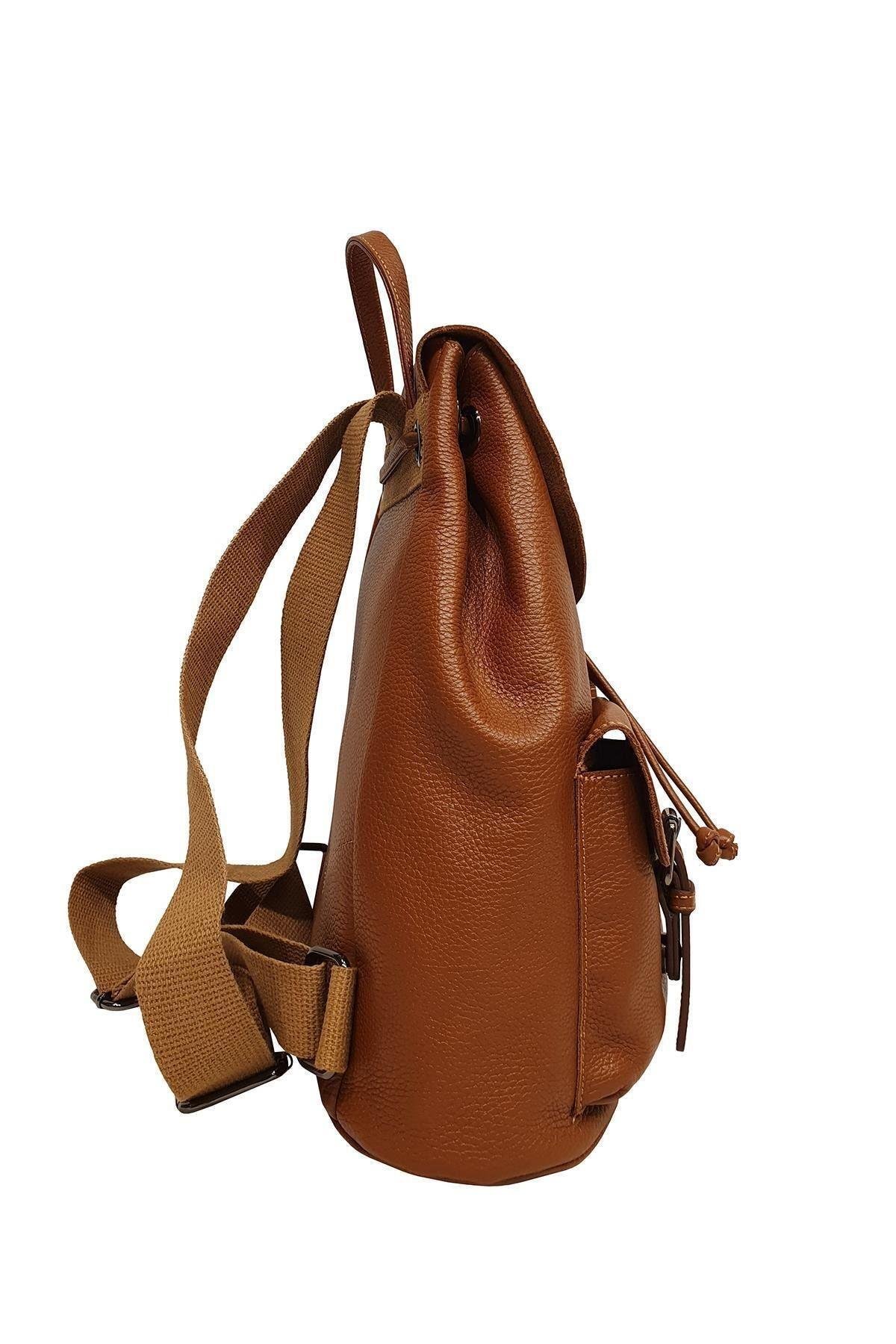 Hakiki Deri Kadın Sırt Çantası Yc041947drl