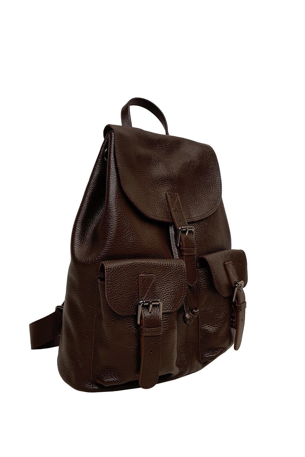 Hakiki Deri Kadın Sırt Çantası Yc041947drl