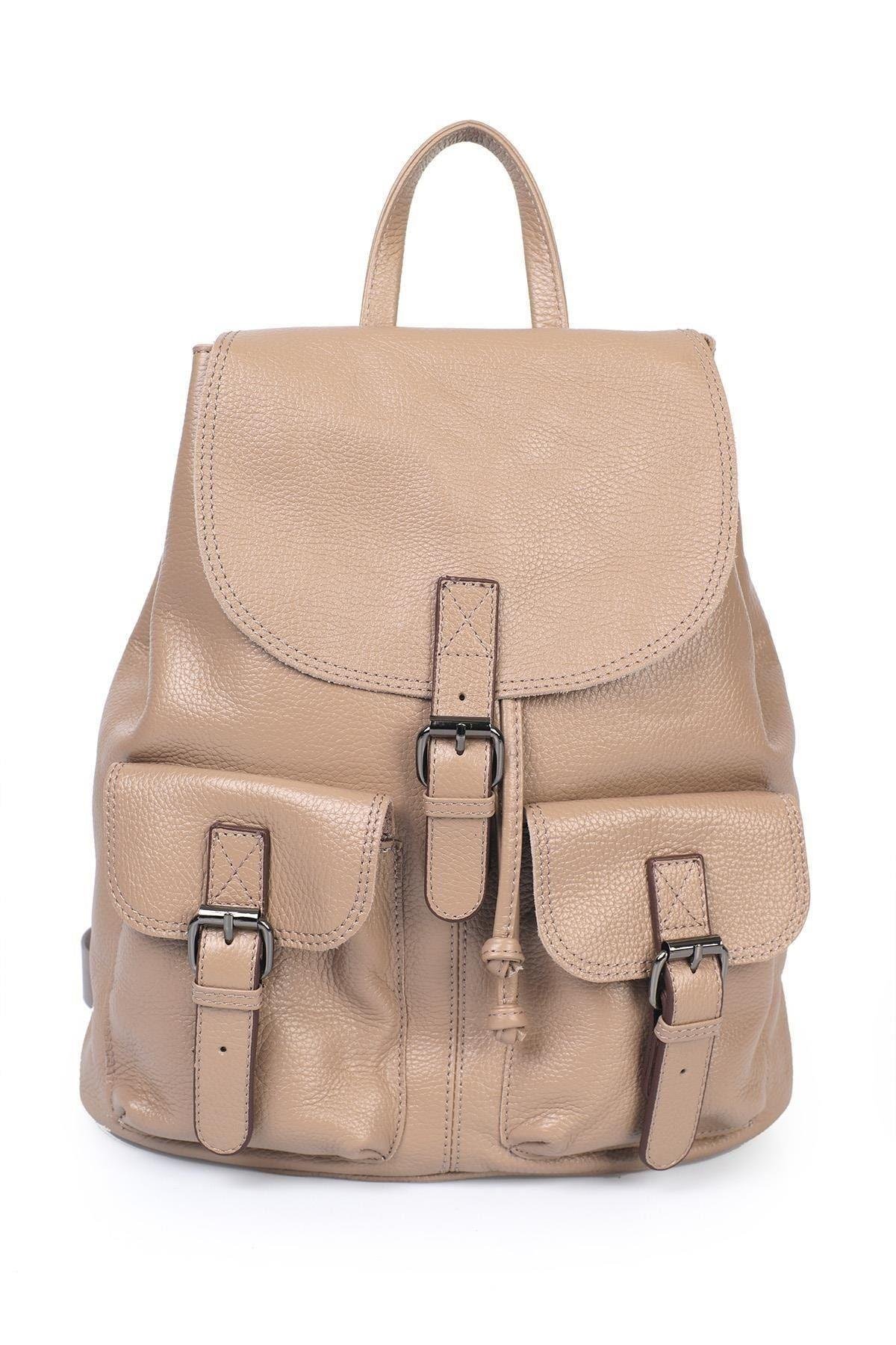 Hakiki Deri Kadın Sırt Çantası Yc041947drl