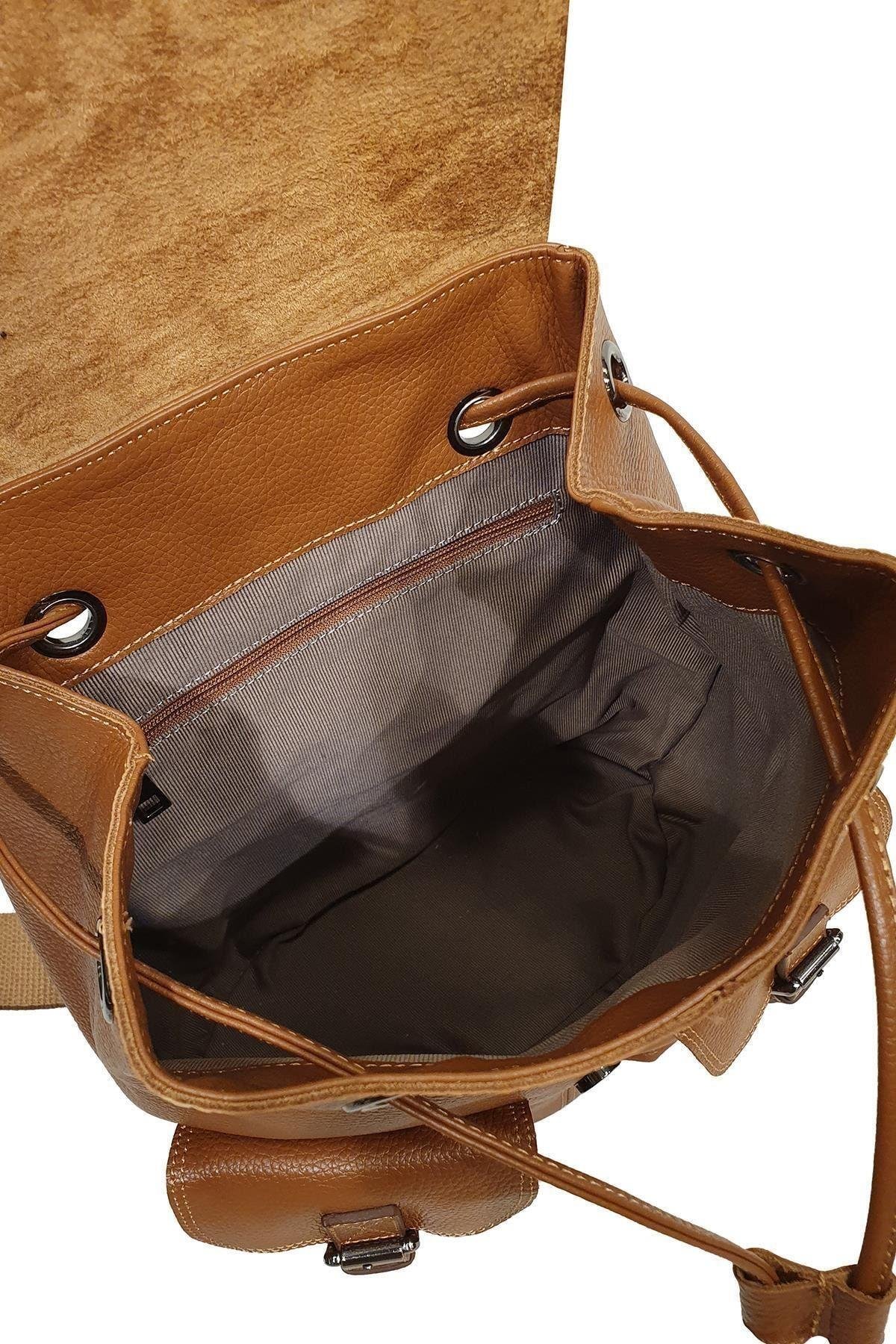 Hakiki Deri Kadın Sırt Çantası Yc041947drl