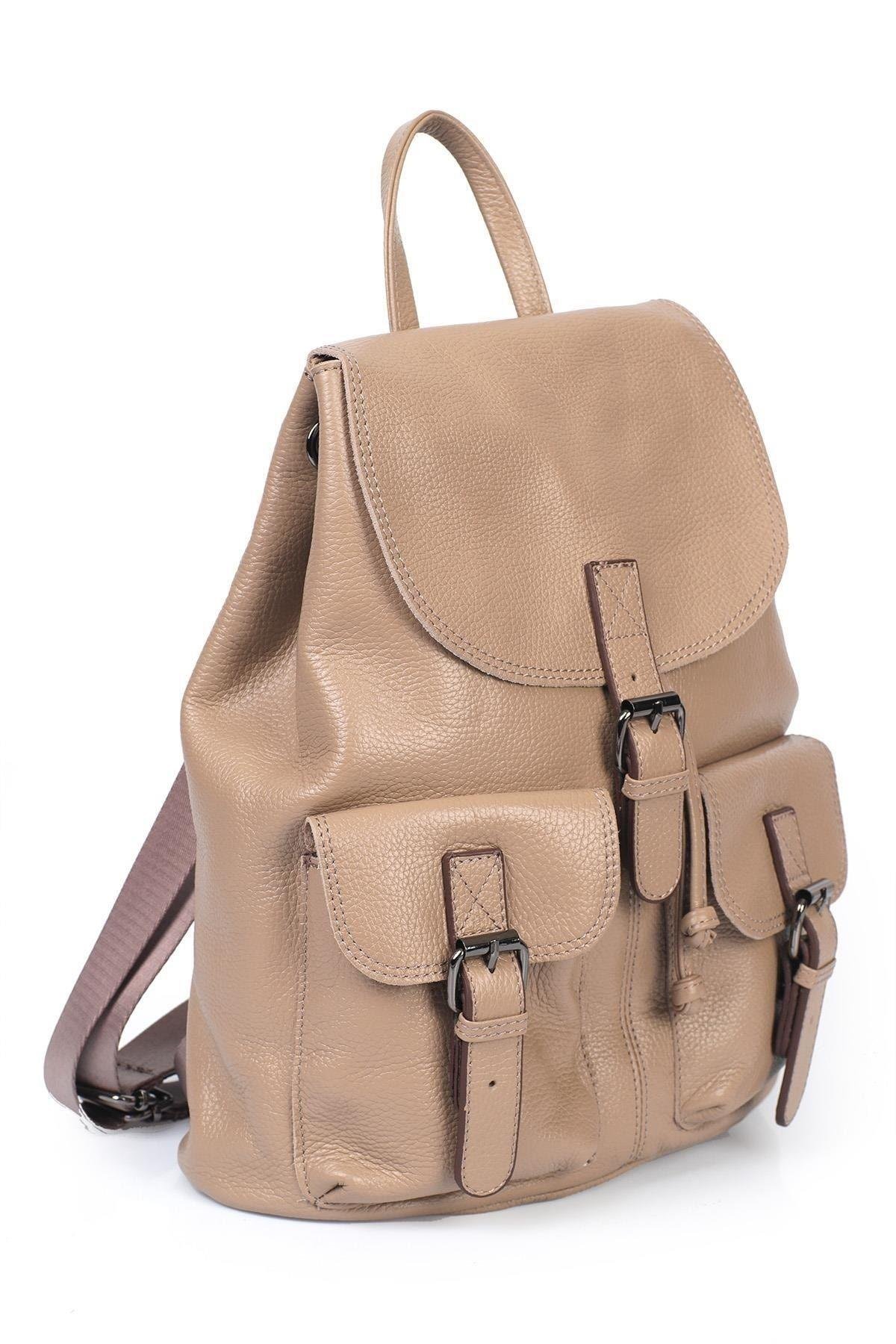 Hakiki Deri Kadın Sırt Çantası Yc041947drl