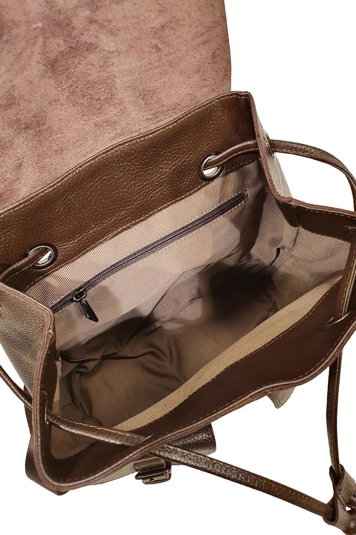 Hakiki Deri Kadın Sırt Çantası Yc041947drl