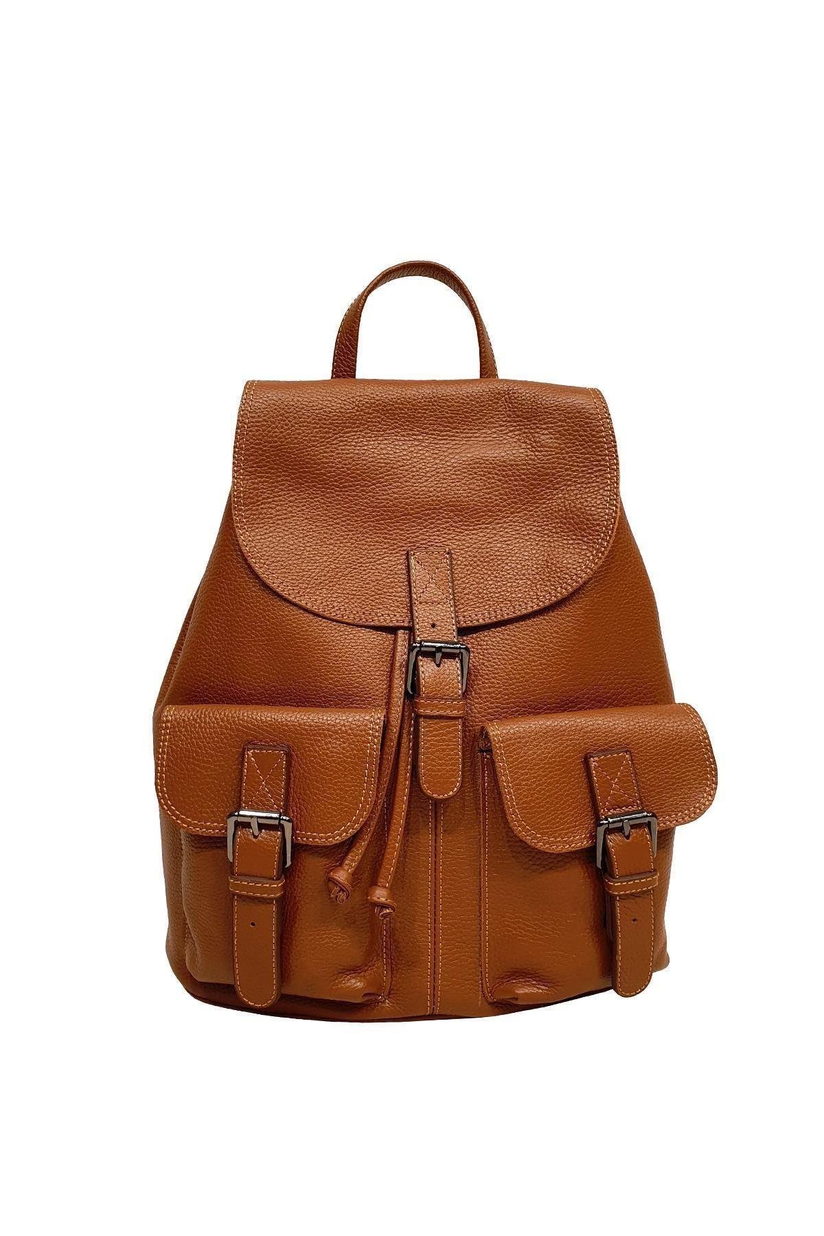 Hakiki Deri Kadın Sırt Çantası Yc041947drl