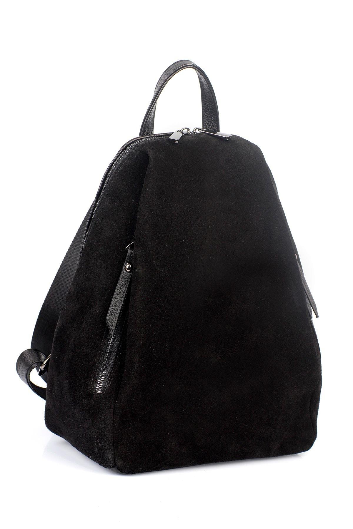 Hakiki Deri Süet Kadın Sırt Çantası YC042043HSD