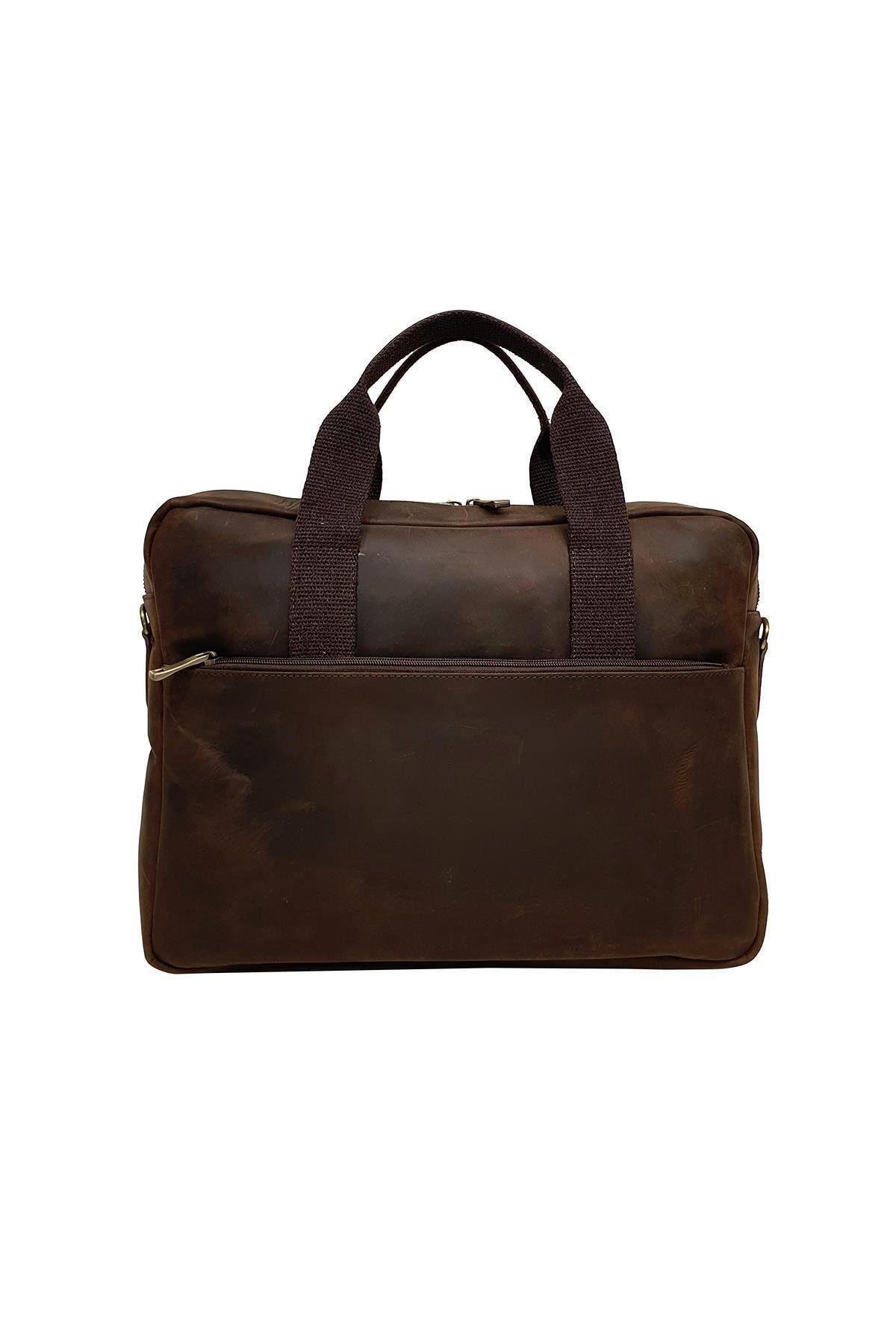 Hakiki Deri Unisex Omuz Askılı Fıstık Yeşili Laptop & Evrak Çantası Gn071963dcr