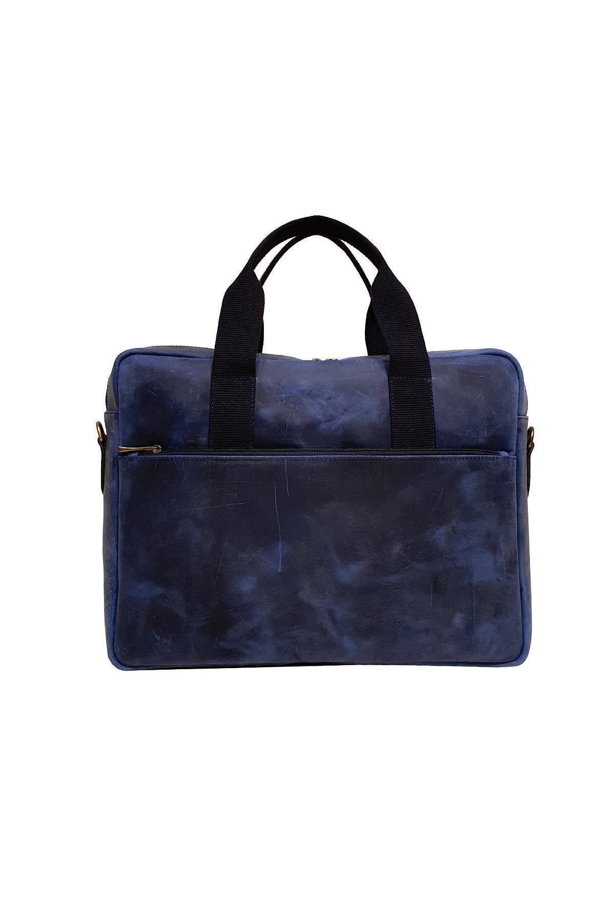 Hakiki Deri Unisex Omuz Askılı Fıstık Yeşili Laptop & Evrak Çantası Gn071963dcr