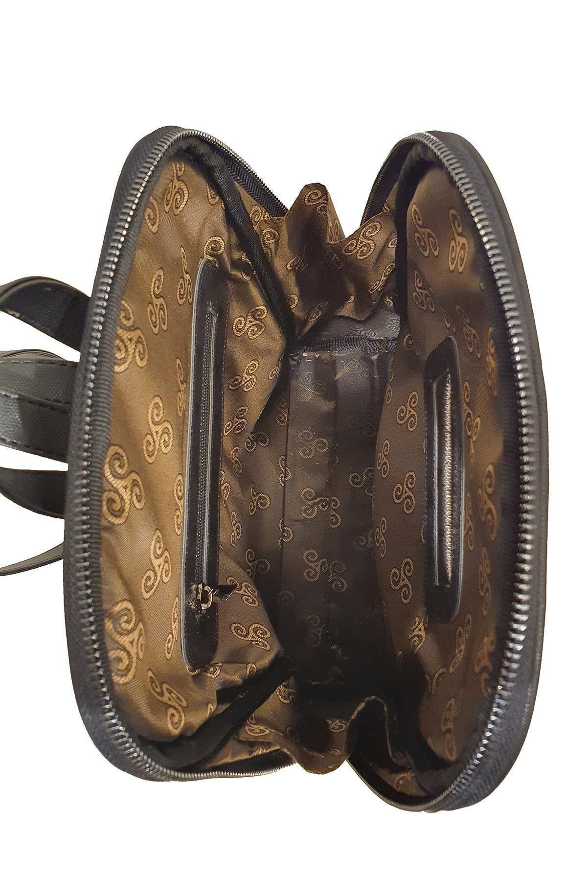 Monogramlı Kadın Sırt Çantası Kahverengi Yc041581slg