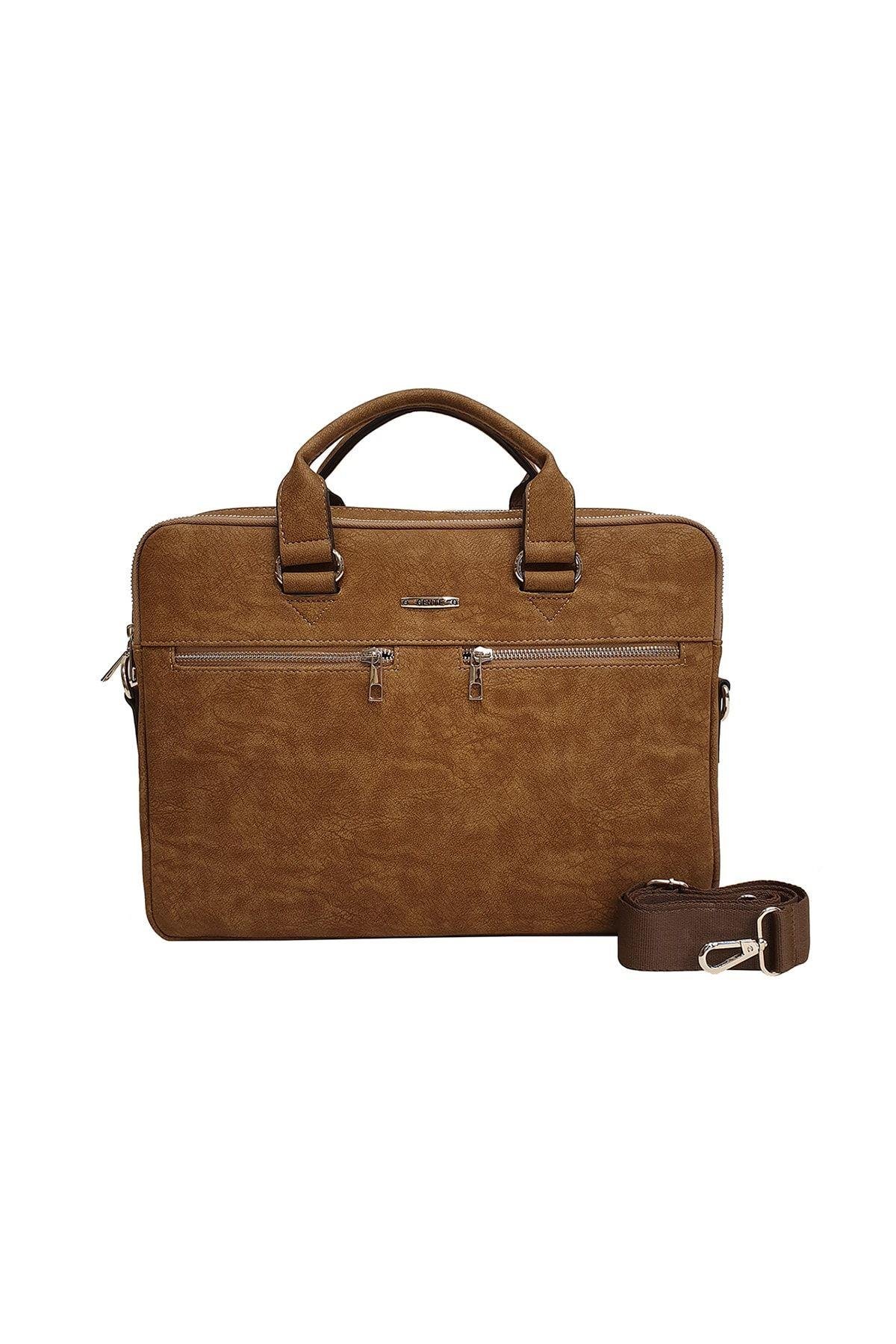Unisex Laptop & Evrak Çantası Taba Gn071899sdz04