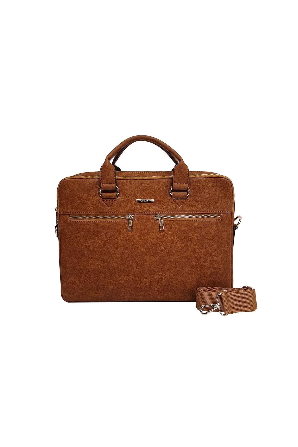 Unisex Laptop & Evrak Çantası Taba Gn071899sdz04