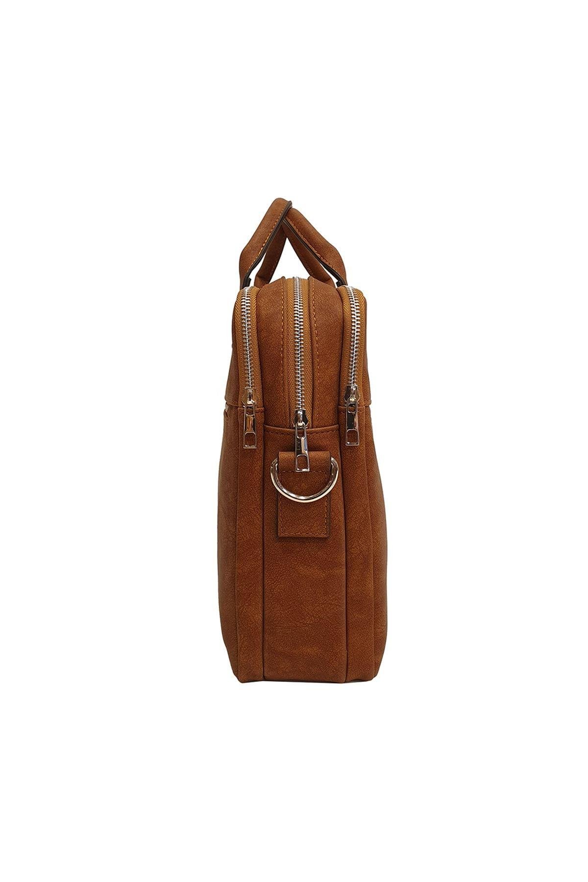 Unisex Laptop & Evrak Çantası Taba Gn071899sdz04