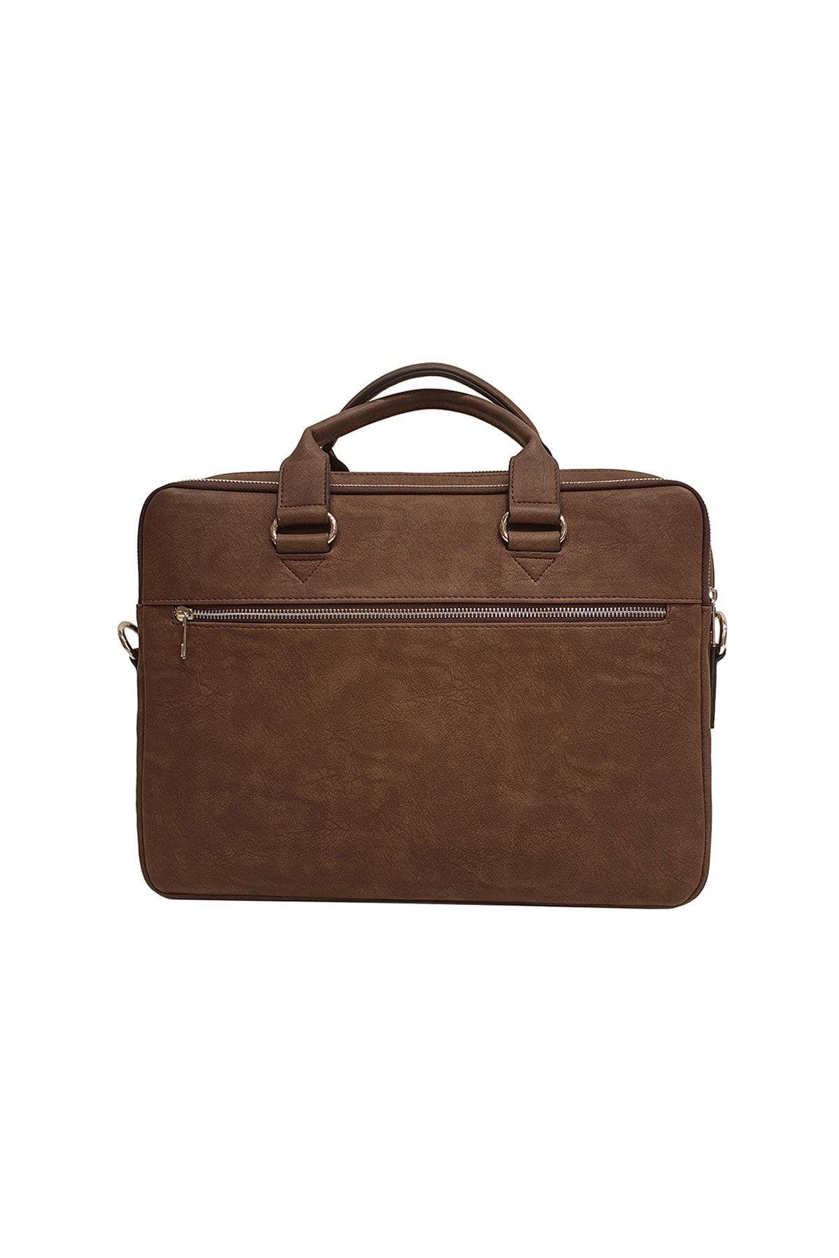 Unisex Laptop & Evrak Çantası Taba Gn071899sdz04