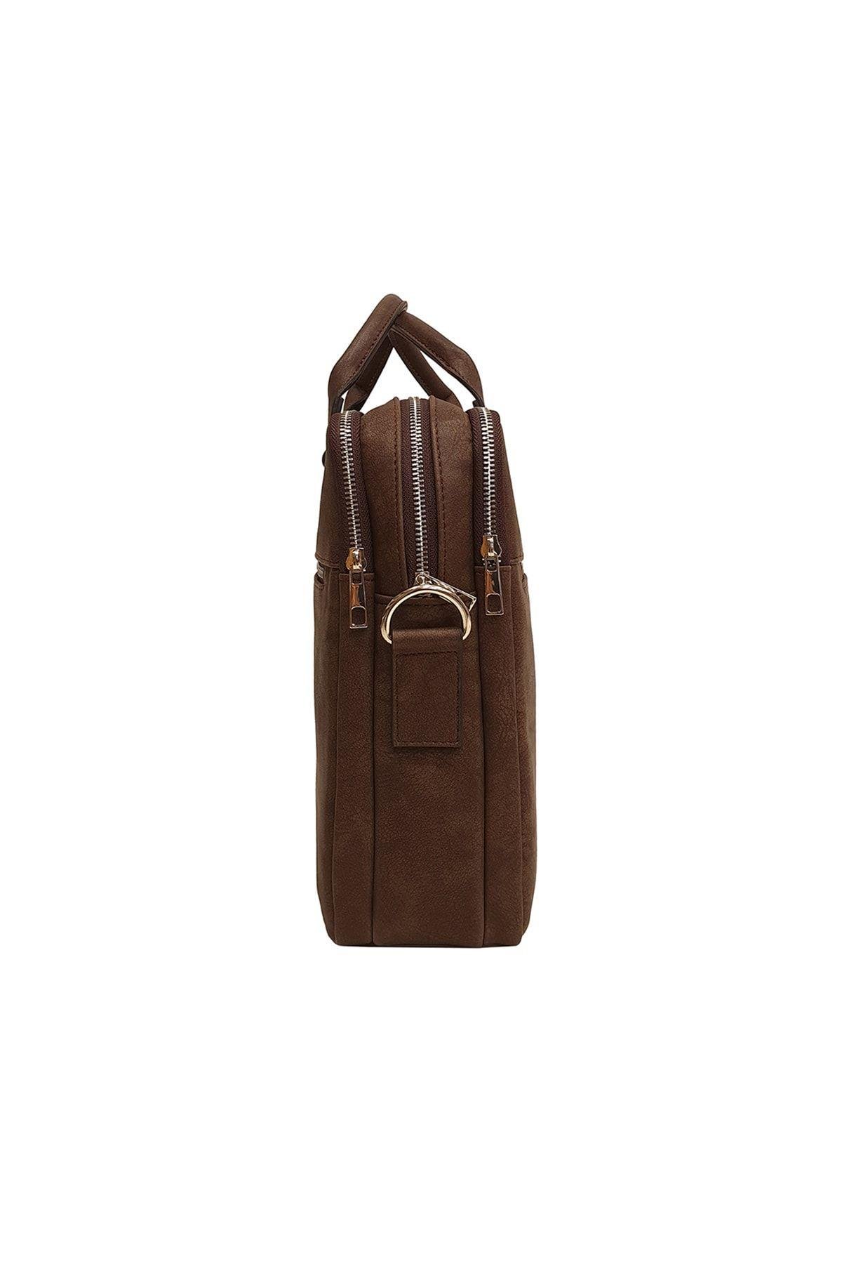 Unisex Laptop & Evrak Çantası Taba Gn071899sdz04