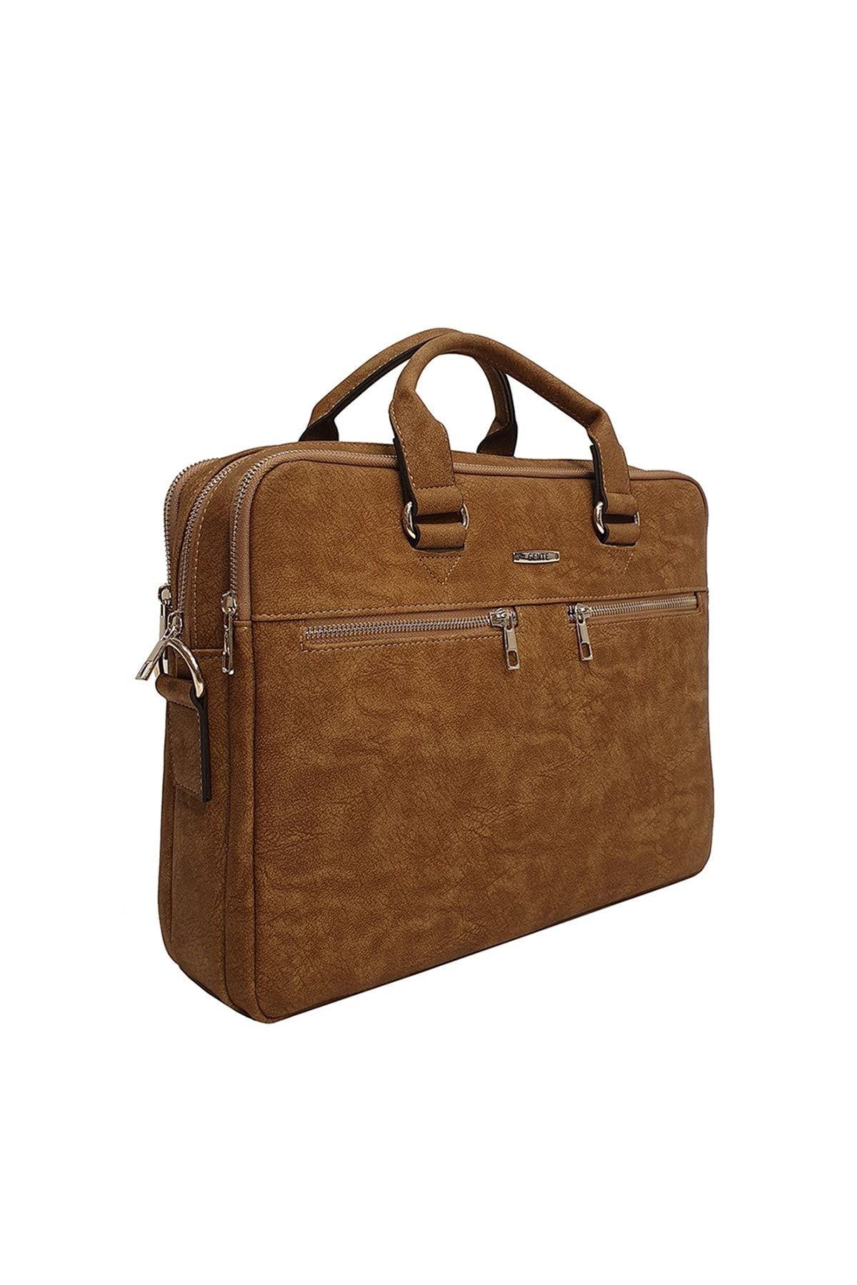 Unisex Laptop & Evrak Çantası Taba Gn071899sdz04
