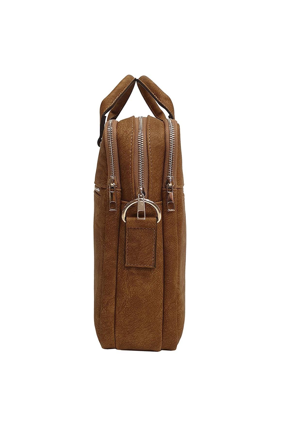 Unisex Laptop & Evrak Çantası Taba Gn071899sdz04
