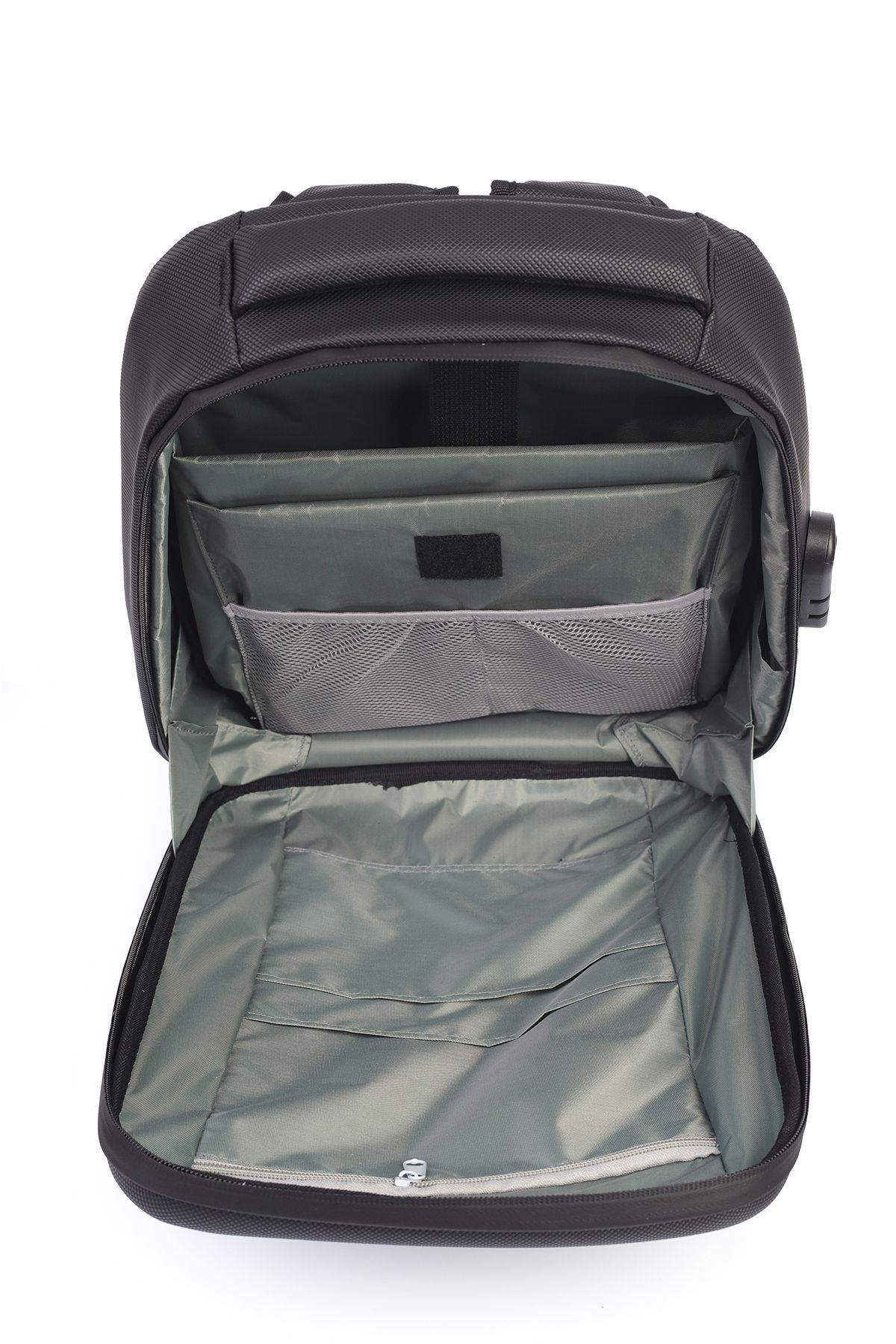 Unisex Şifre Kilitli Usb Bağlantılı Laptop&Tablet Gözlü Sırt Çantası GN042066DKM