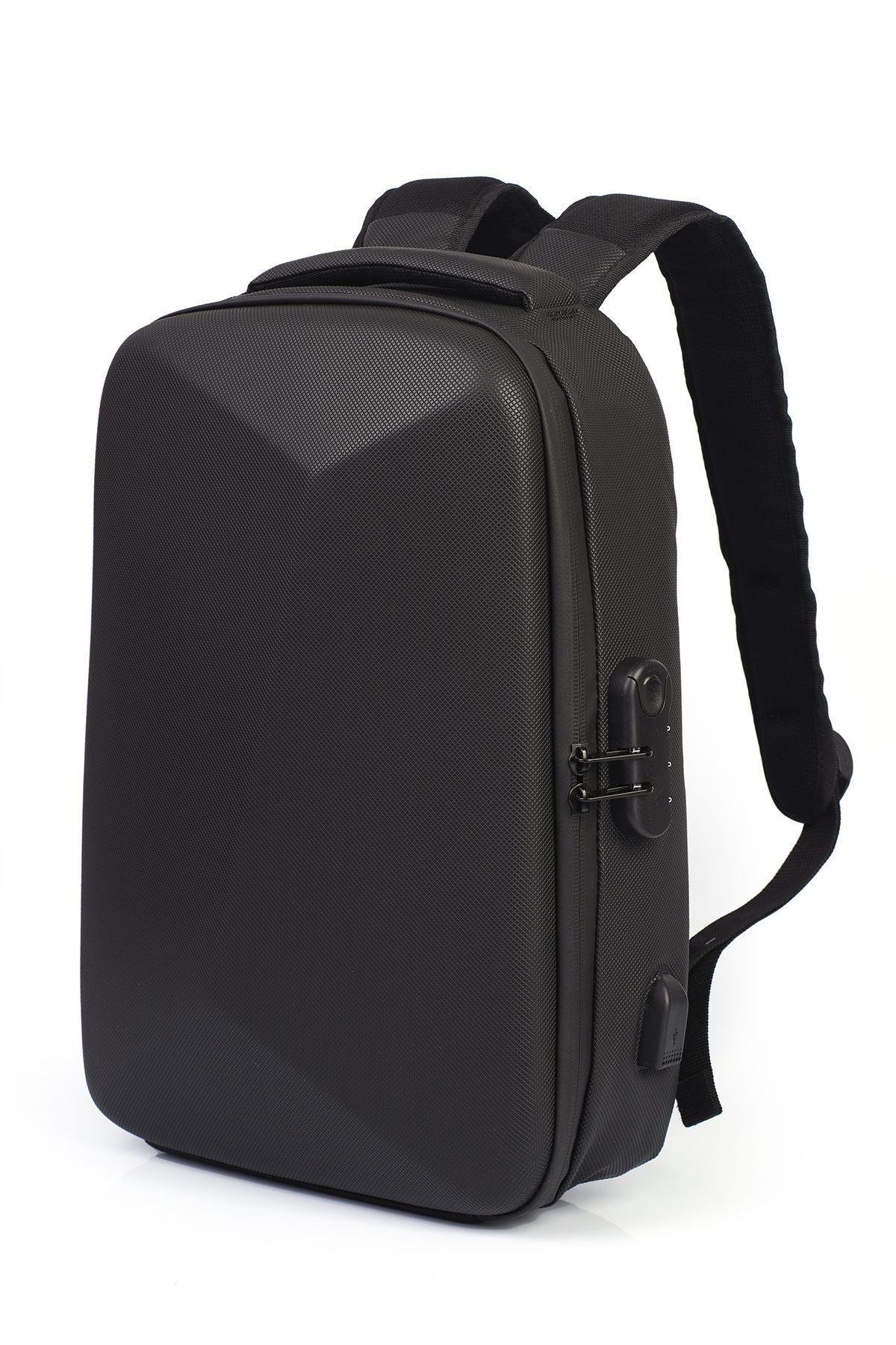 Unisex Şifre Kilitli Usb Bağlantılı Laptop&Tablet Gözlü Sırt Çantası GN042066DKM