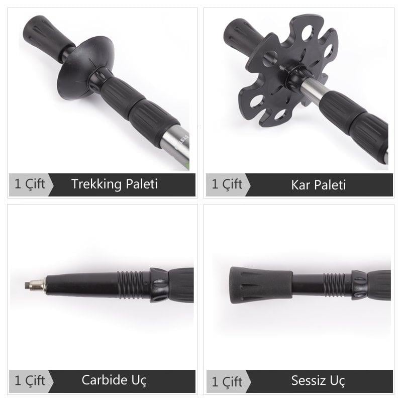 Evolite Ultralite Titanium Antishock Trekking Batonu