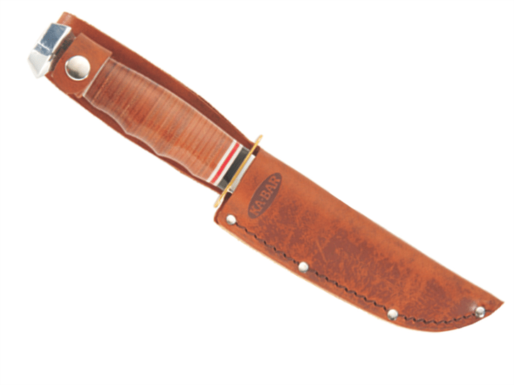 KA-BAR Skinner Deri Kabza Av Bıçağı