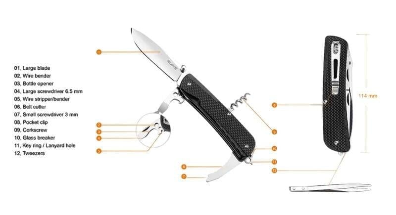 RUIKE LD21-B FONKSİYONEL ÇAKI