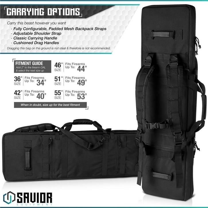 SAVIOR URBAN WARFARE Çift Kapasiteli Tüfek Çantası 36