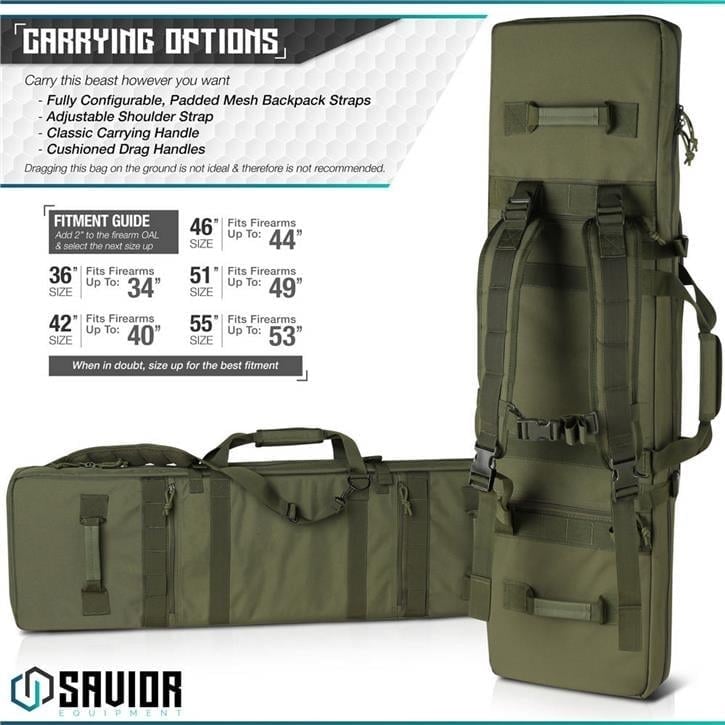 SAVIOR URBAN WARFARE Çift Kapasiteli Tüfek Çantası 36