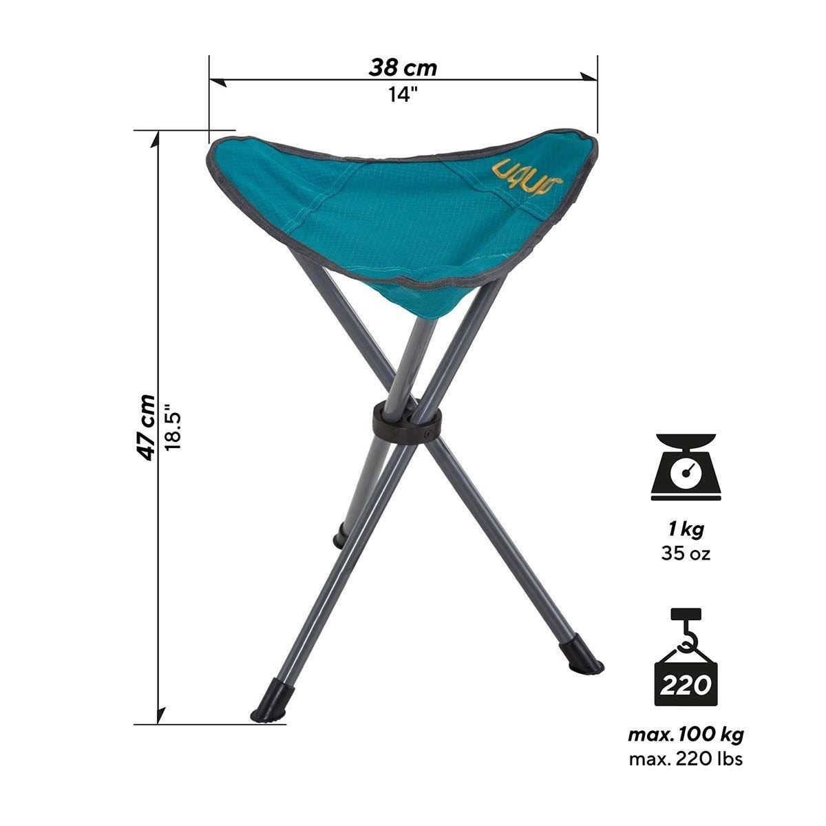 Uquip Darcy Tripodlu ve Katlanabilir Yüksek Konforlu Tabure