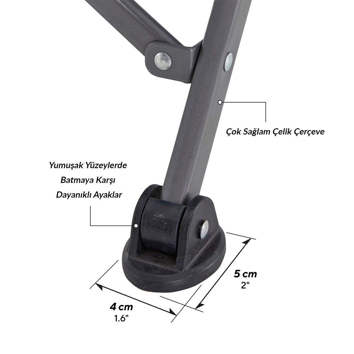 Uquip Kirby Yüksek Konforlu & Takviyeli Katlanır Çocuk Kamp Sandalyesi