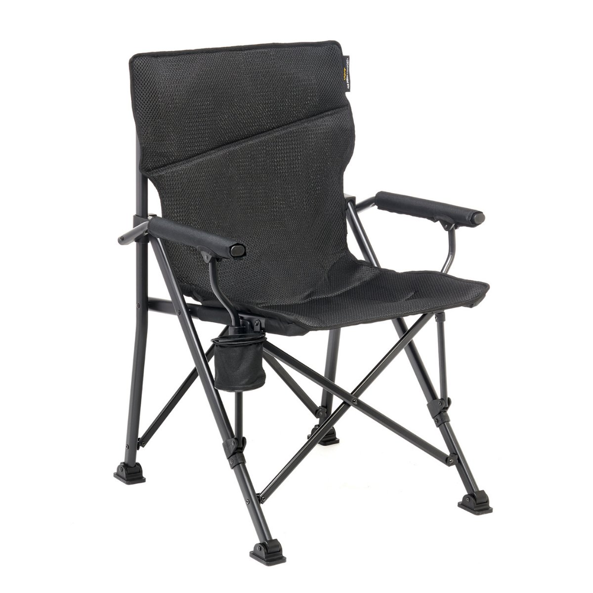 Uquip Roxy Comfort+ Black Edition Yüksek Konforlu Katlanır Kamp Sandalyesi